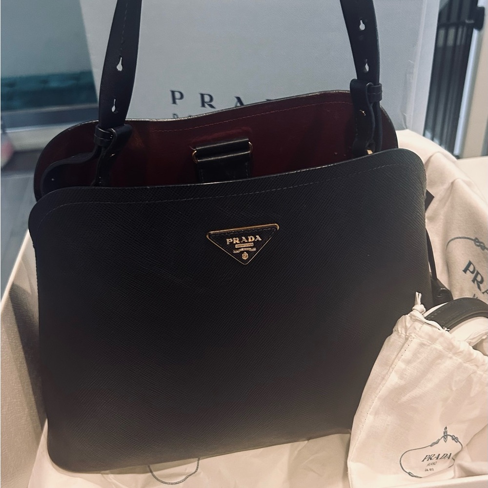 Medium Saffiano Leather Prada Matinée Bag